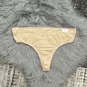 Lane Bryant‎ Cacique Comfort Bliss Thong 18/20 Plus Panties In Biege